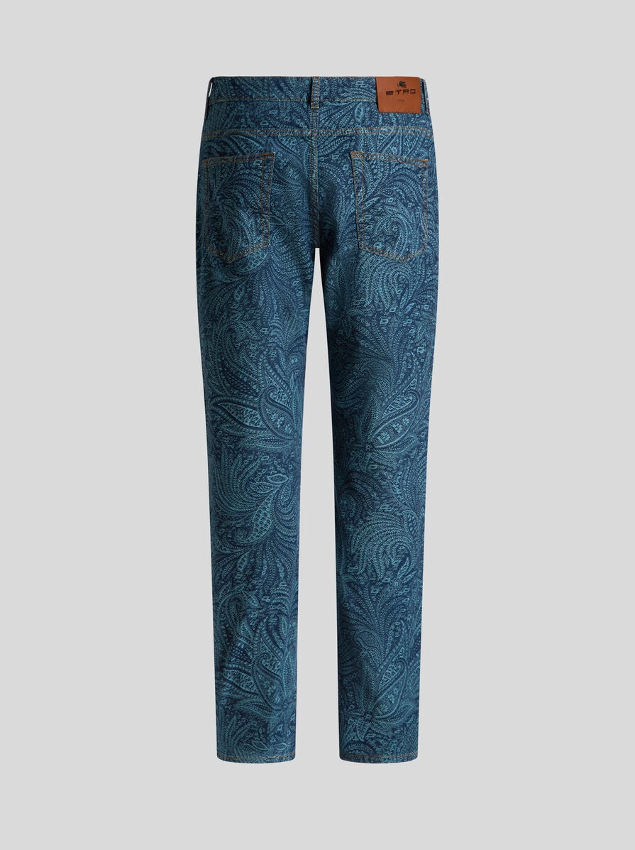 【関税&送料込】Etro Jeans With Foliage Pockets STRETCH JEANS WITH ALL-OVER FOLIAGE | Denim | ETRO