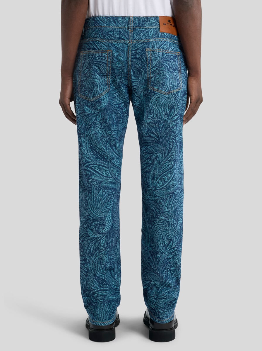 【関税&送料込】Etro Jeans With Foliage Pockets STRETCH JEANS WITH ALL-OVER FOLIAGE | Denim | ETRO