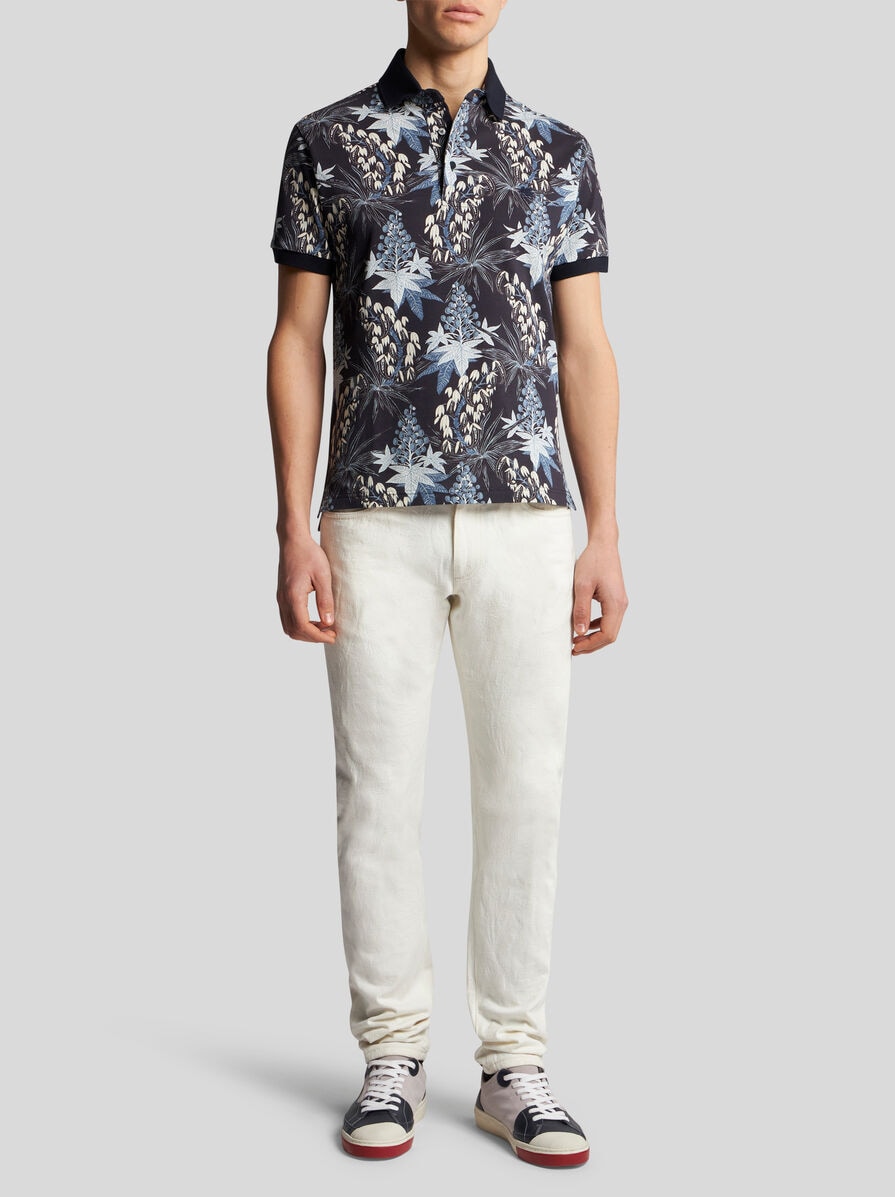 ETRO ストレッチハキフィットシンス WRNB0013AD239 S9000 ストレッチ コットン バギージーンズ | エトロ