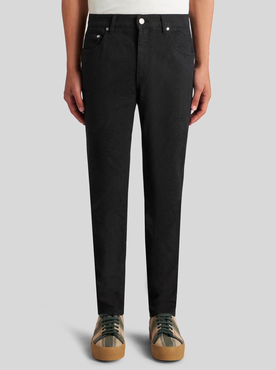 JACQUARD DENIM JEANS