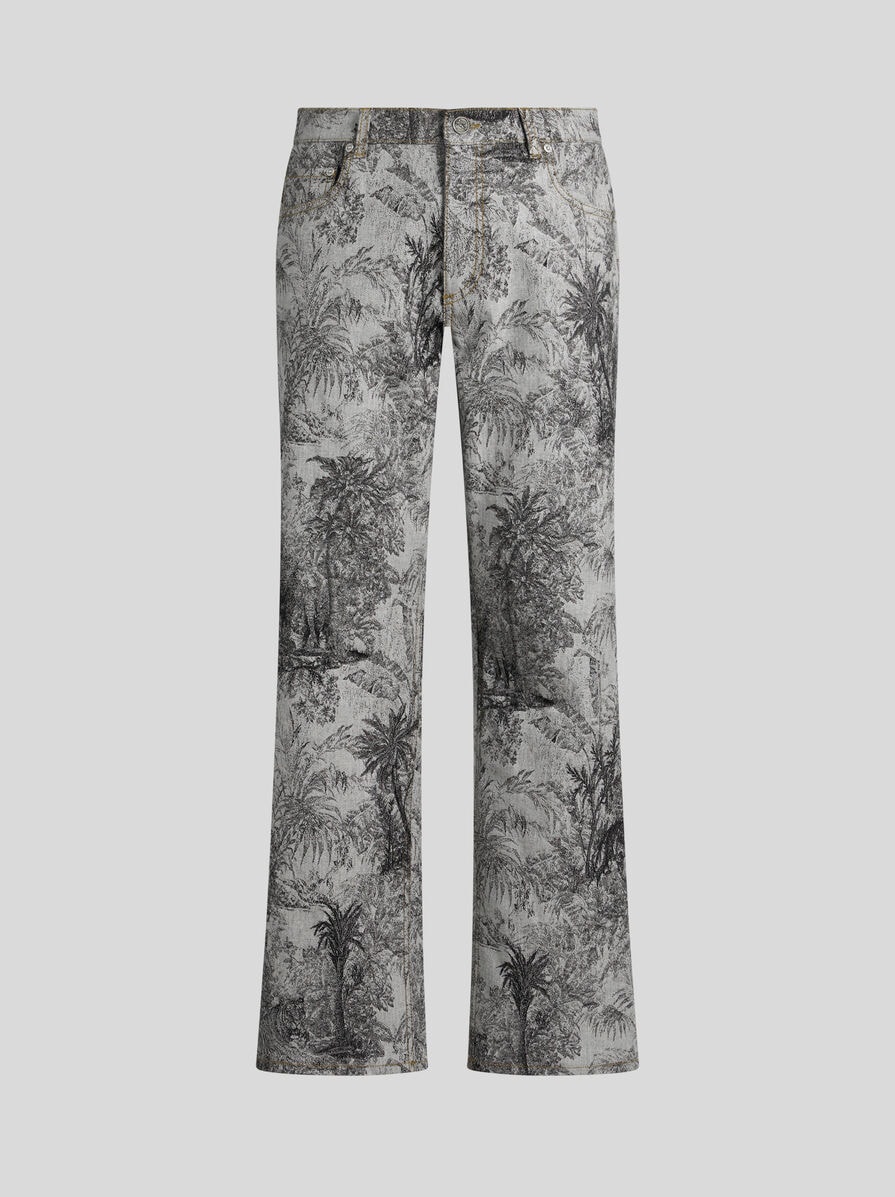 【Etro】ワイドレッグジーンズ ワイドレッグ ジャカード ジーンズ | エトロ