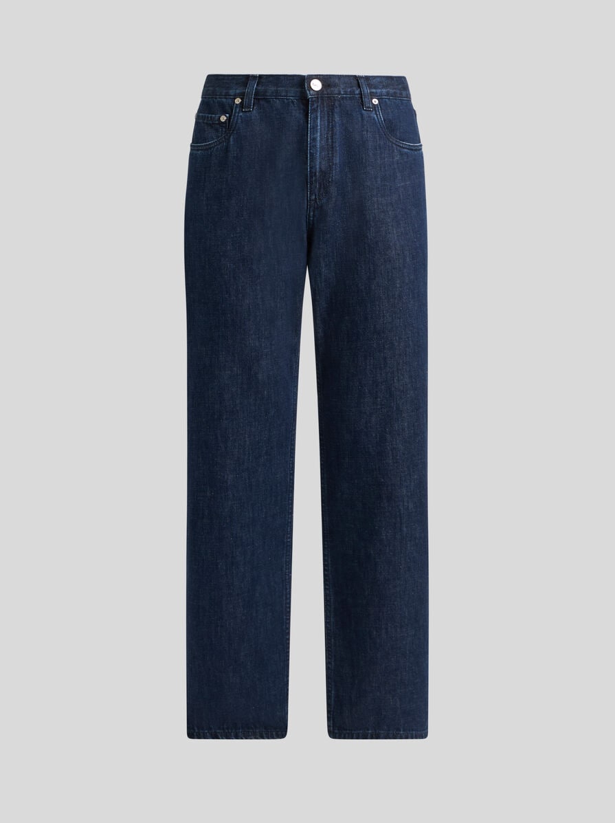 デニム・ジーパン Etro Jeans With Logo Embroidery DENIM JEANS WITH EMBROIDERED PEGASO LOGO | Denim | ETRO