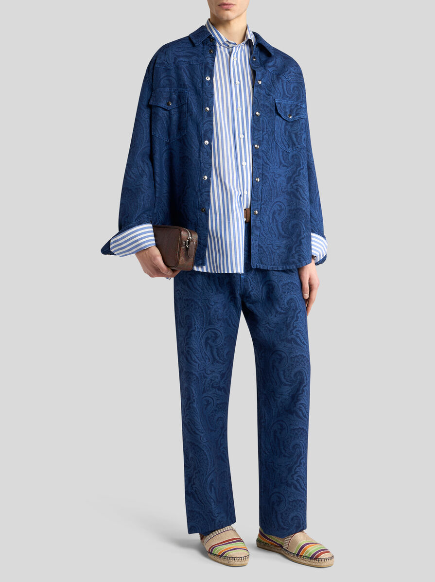 【ETRO】フローラル ペイズリー パンツ ストレートレッグ フローラル ペイズリー ジーンズ | エトロ