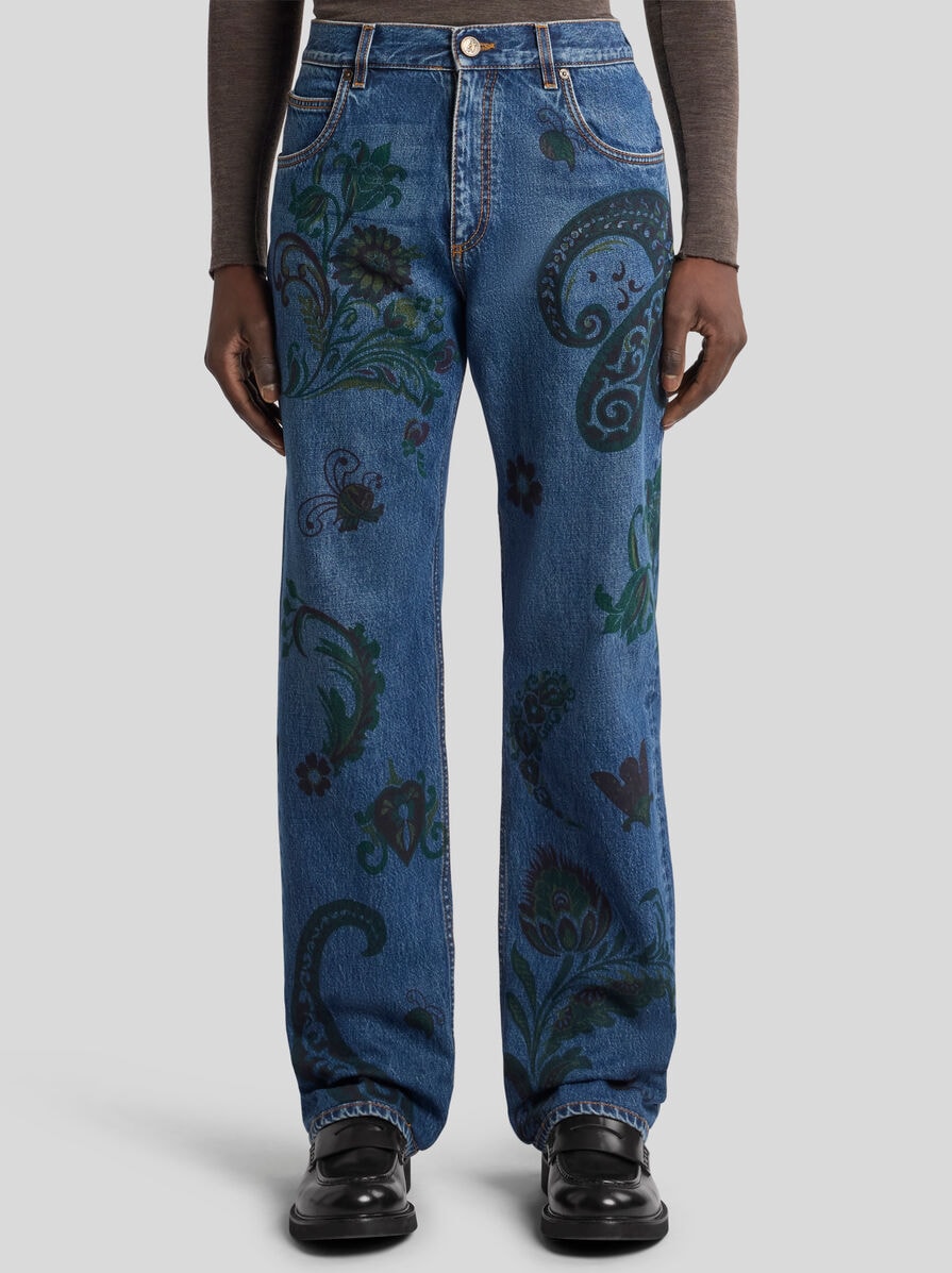 【送料&関税込】Etro Straight Leg Jeans Shop ETRO - Straight Leg Jeans | Saks Fifth Avenue France