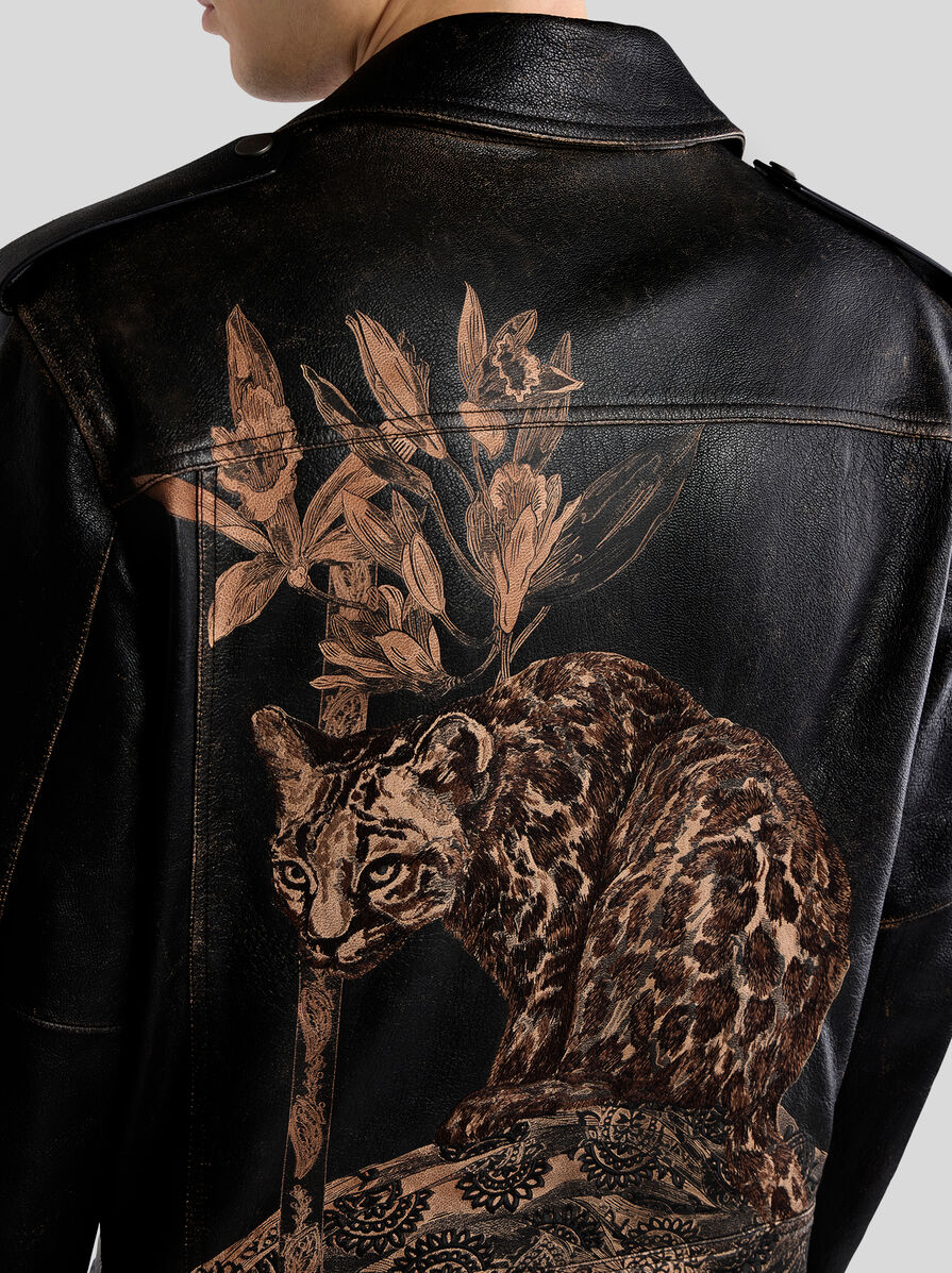 Y2K ROEN×semantic leopard riders jacket Semantic Design Y2K Waxed Cotton Rider Jacket | Archive – DRIEW