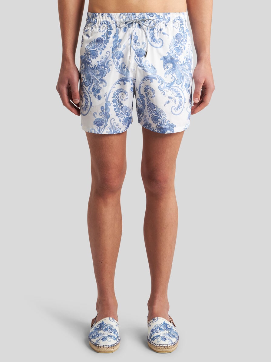 水着 Etro Paisley Nylon Swim Shorts Etro PAISLEY NYLON SWIM SHORTS | tizianafausti | REVERSIBLE
