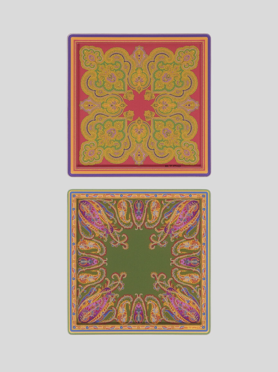 マンダラ＆ペイズリー ボトルコースター 2個セット | エトロ