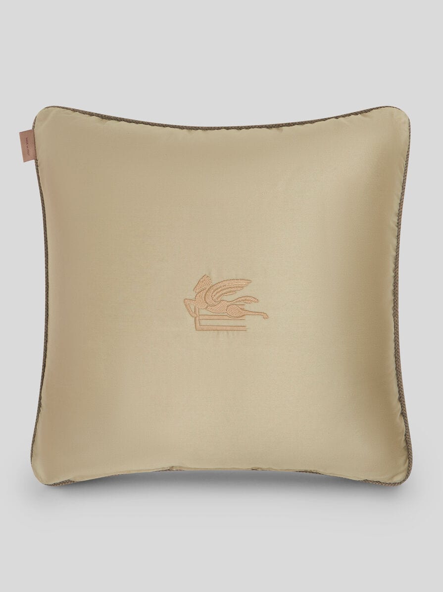 ETRO - M04-k051 ETRO Home Accessory エトロ ホーム アクセサリー ペイズリー柄 クッション 2点セット 西川産業 ブラウン/ライムグリーン ETRO - M04-k051 ETRO Home Accessory エトロ ホーム