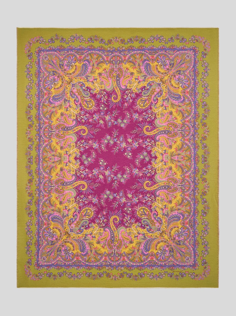 エトロ膝掛け 新品 ETRO エトロ スローケット 膝掛け タオルケット 毛布