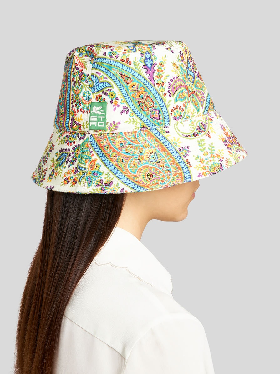 ETRO バケットハットペイズリー柄イタリア製 ETRO ペイズリー バケットハット | ブルー | FARFETCH JP