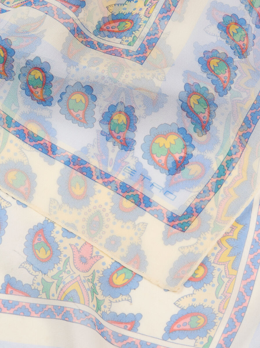 MEDALLION AND PAISLEY SCARF | Scarves and Silk | ETRO
