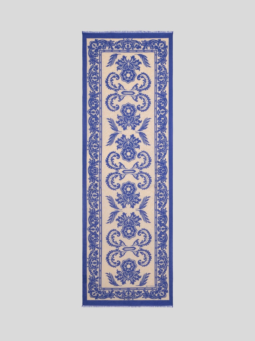 ETRO フローラルプリントシフォンスカーフ WATA0005AQ161 X0885 ETRO フローラルプリントシフォンスカーフ WATA0005AQ161 X0885
