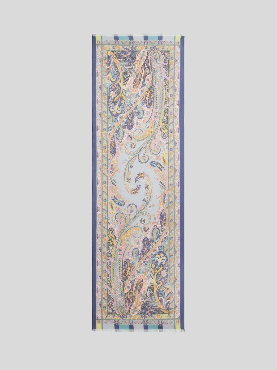 【送料&関税込】Etro Floral-printed Frayed-edge Scarf Etro Paisley & Floral Sheer Silk Scarf | Neiman Marcus