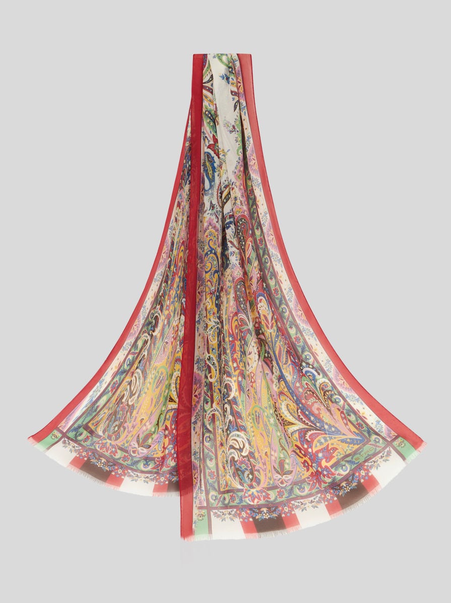 ETRO シルクスカーフ L'Albero delle Meraviglie used品】ETRO シルクスカーフ MADE IN ITALY - メルカリ