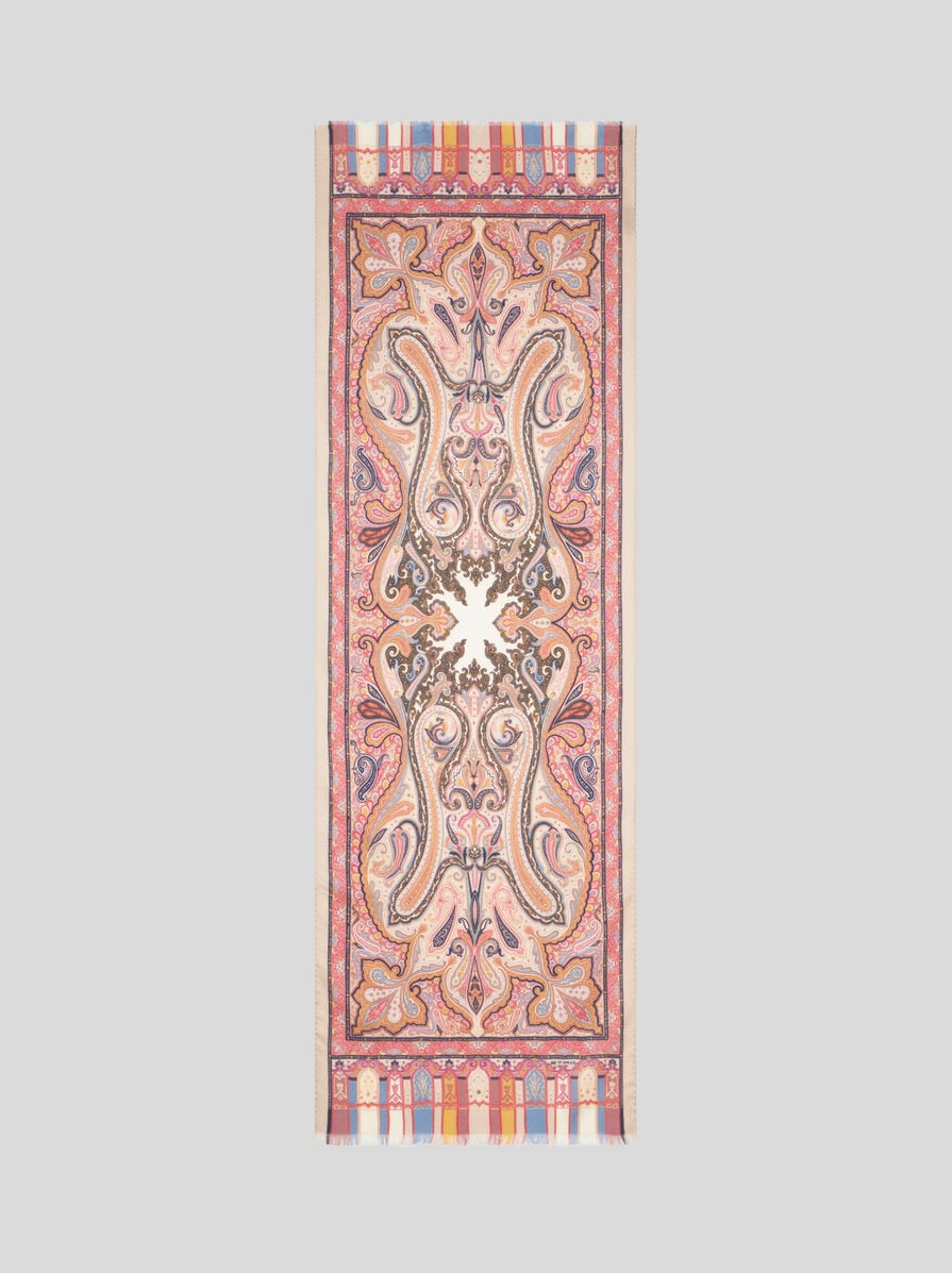 【★完売必至★】ETRO ☆ プリント シルク＆カシミア ショール プリント シルク&カシミア ショール | エトロ