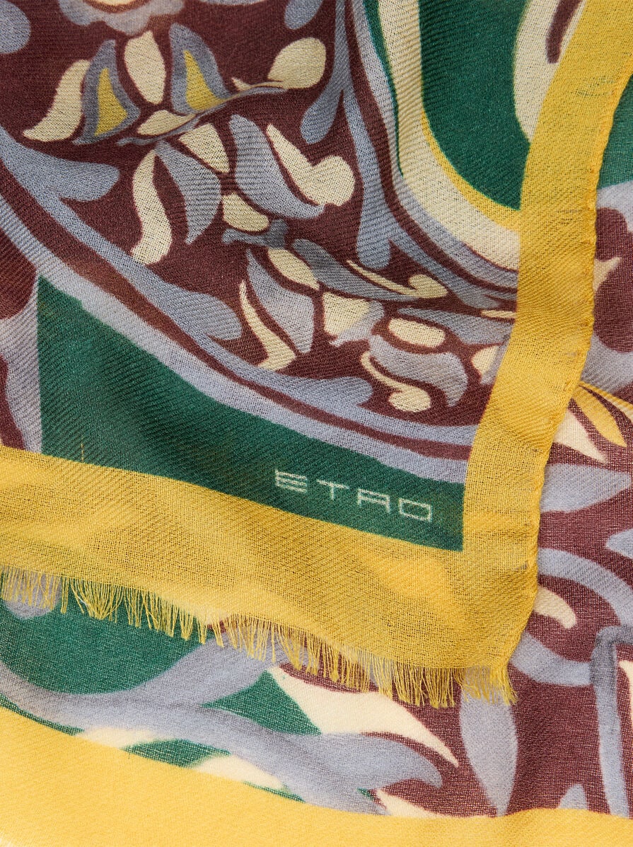 スカーフ ETRO Woman Scarf Yellow Cream WATA0013AK668 X0802 ETRO: Scarf woman - Yellow Cream | Etro scarf WATA0013AK668