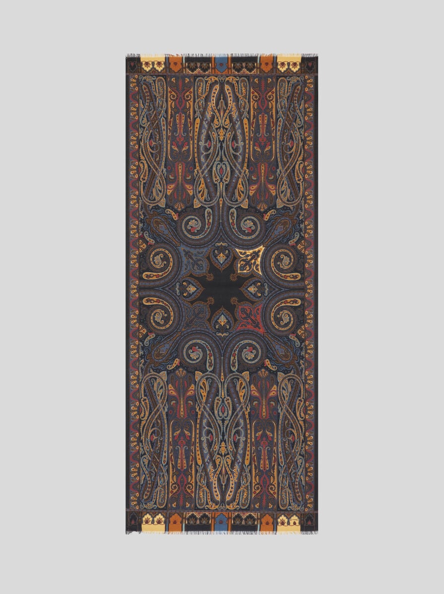 プリント ウール＆シルク ショール | エトロ