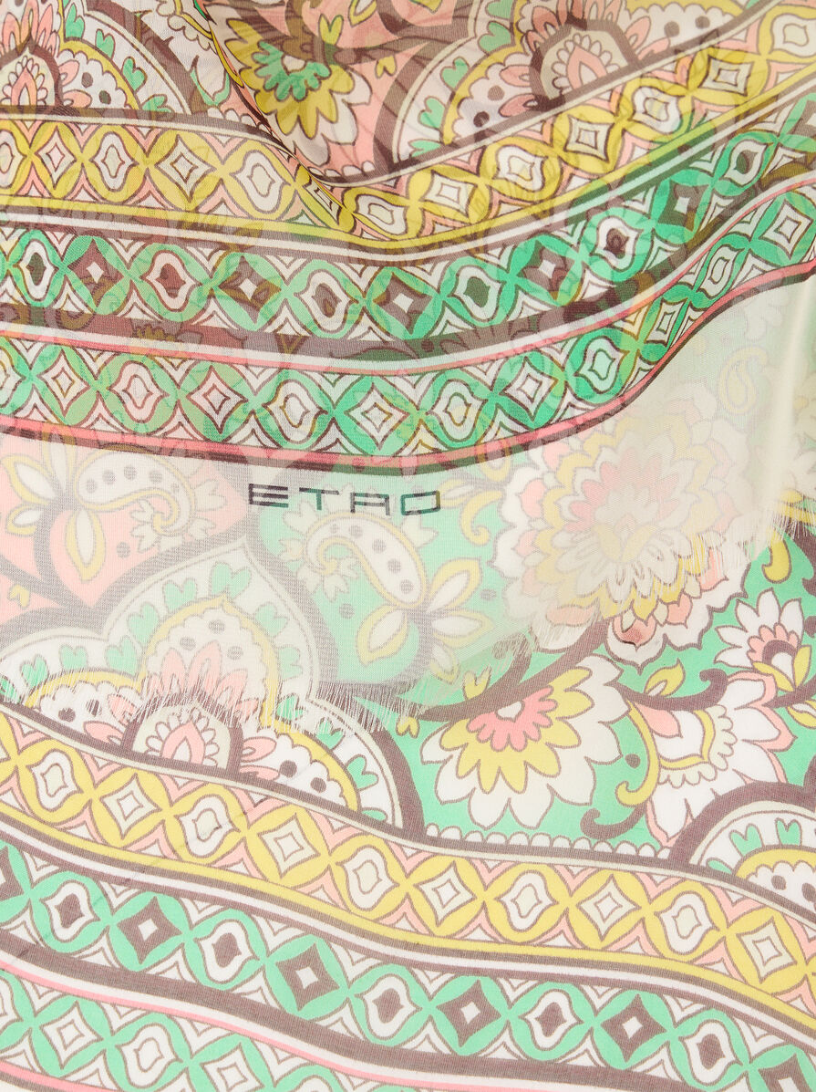 【★完売必至★】ETRO ☆ リーフモチーフシルクブレンドスカーフ 三越伊勢丹 | ETRO/エトロ_Women通販 | リーフモチーフ シルク