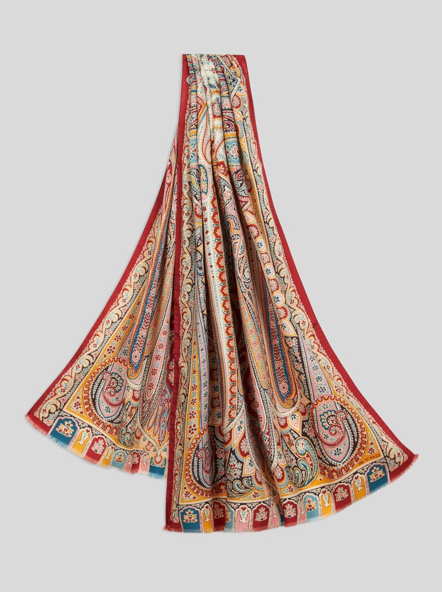 ETRO スカーフプリント シルク ワンピース マルチカラー ETRO スカーフプリント シルク ワンピース マルチカラー