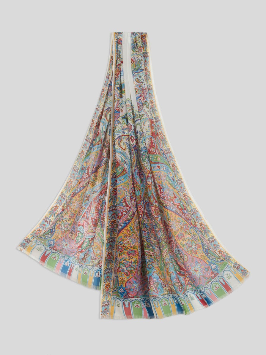 ETRO スカーフプリント シルク ワンピース マルチカラー ETRO スカーフプリント シルク ワンピース マルチカラー