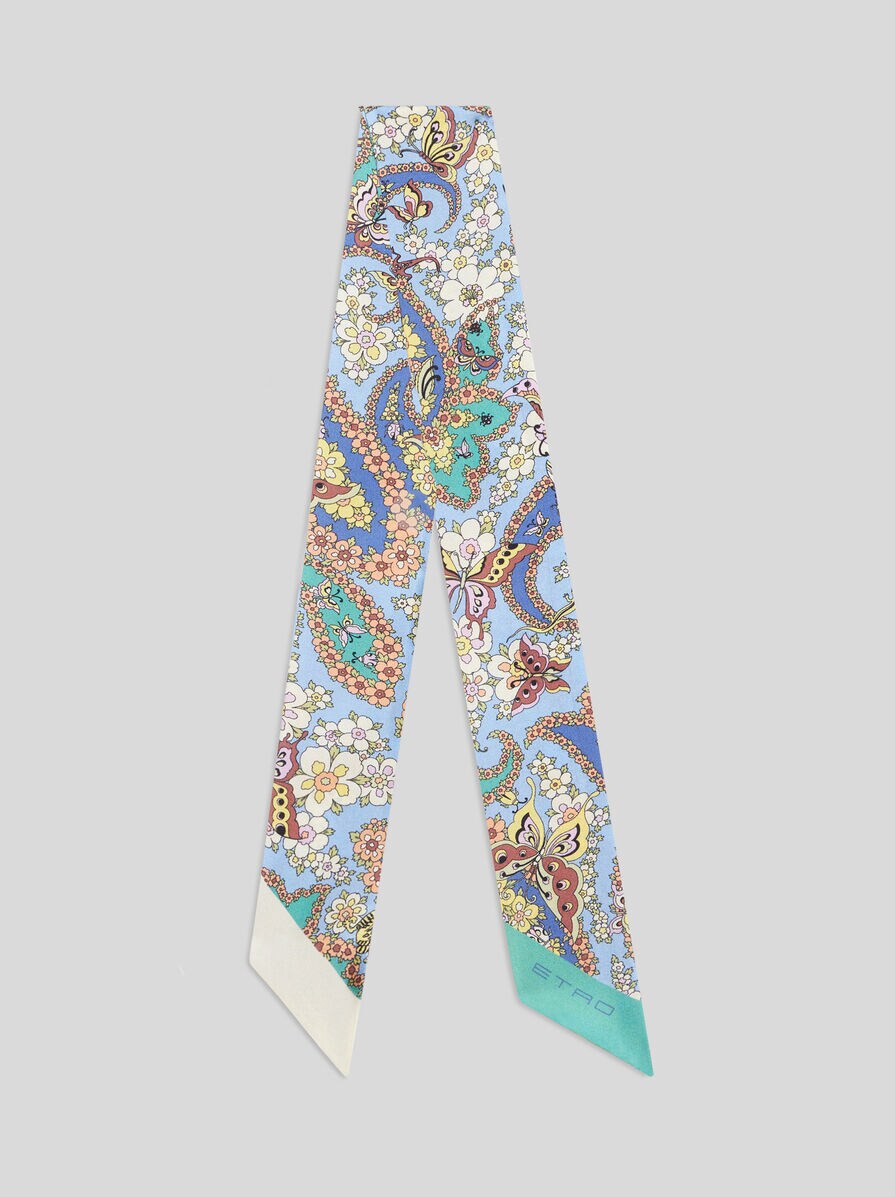 ETRO★ネイチャープリントシルク ペイズリーナ スカーフ ネイチャーテーマプリント シルク ペイズリーナ | エトロ