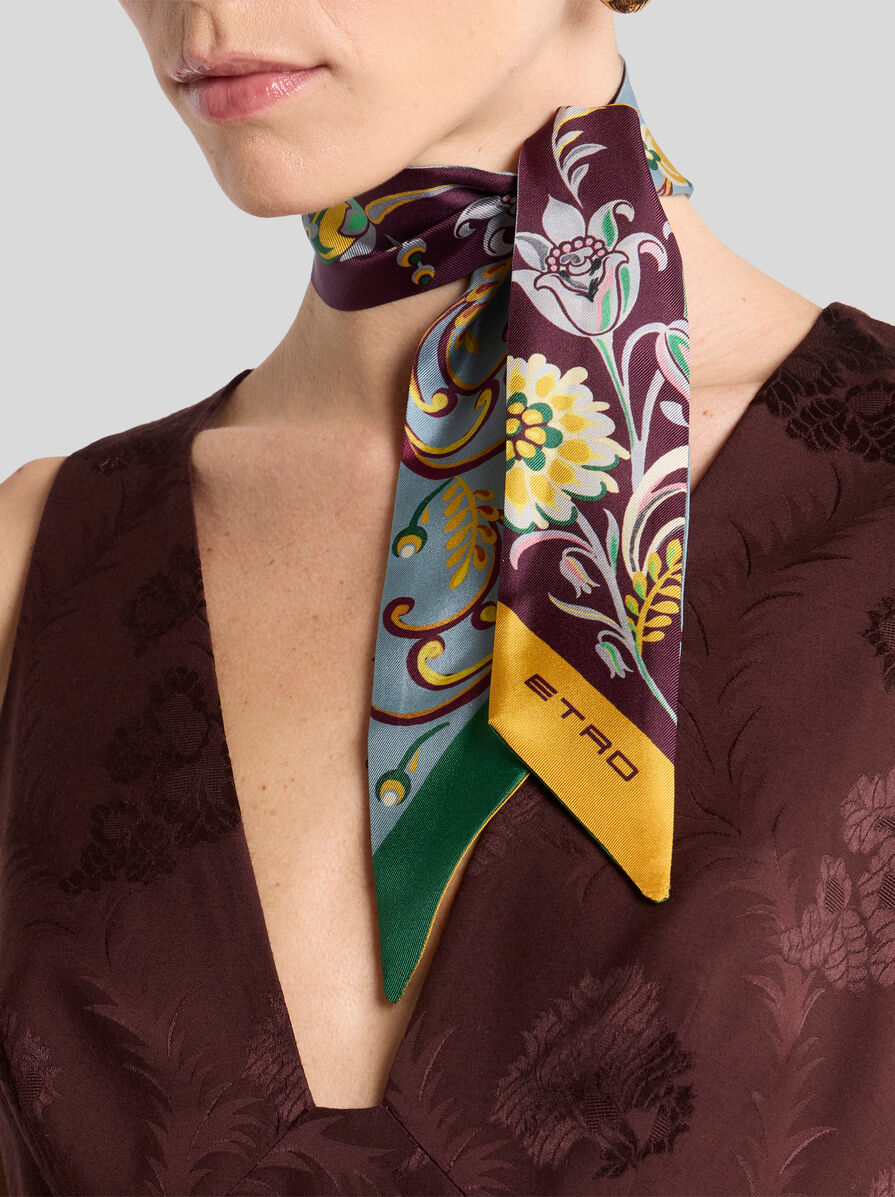 ダファディルモチーフ シルク ペイズリーナ | エトロ