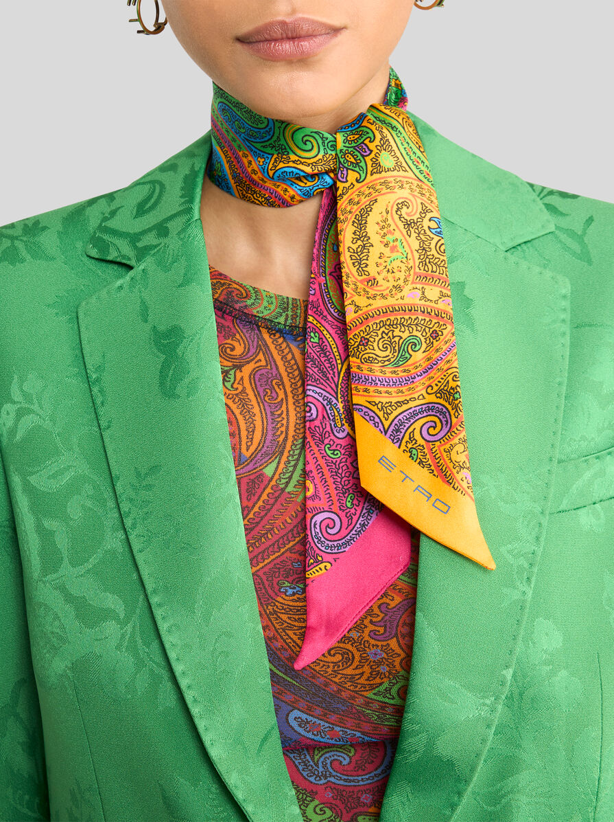 ジオメトリック ペイズリーモチーフ シルク ペイズリーナ | エトロ
