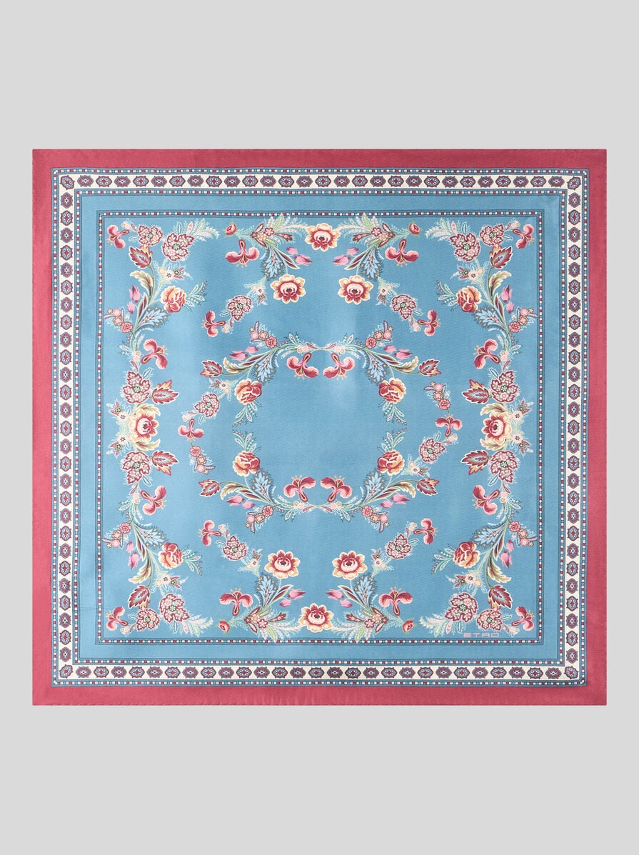 【★完売必至★】ETRO ☆ エンジニアードプリント スカーフ エンジニアードプリント シルク スカーフ | エトロ