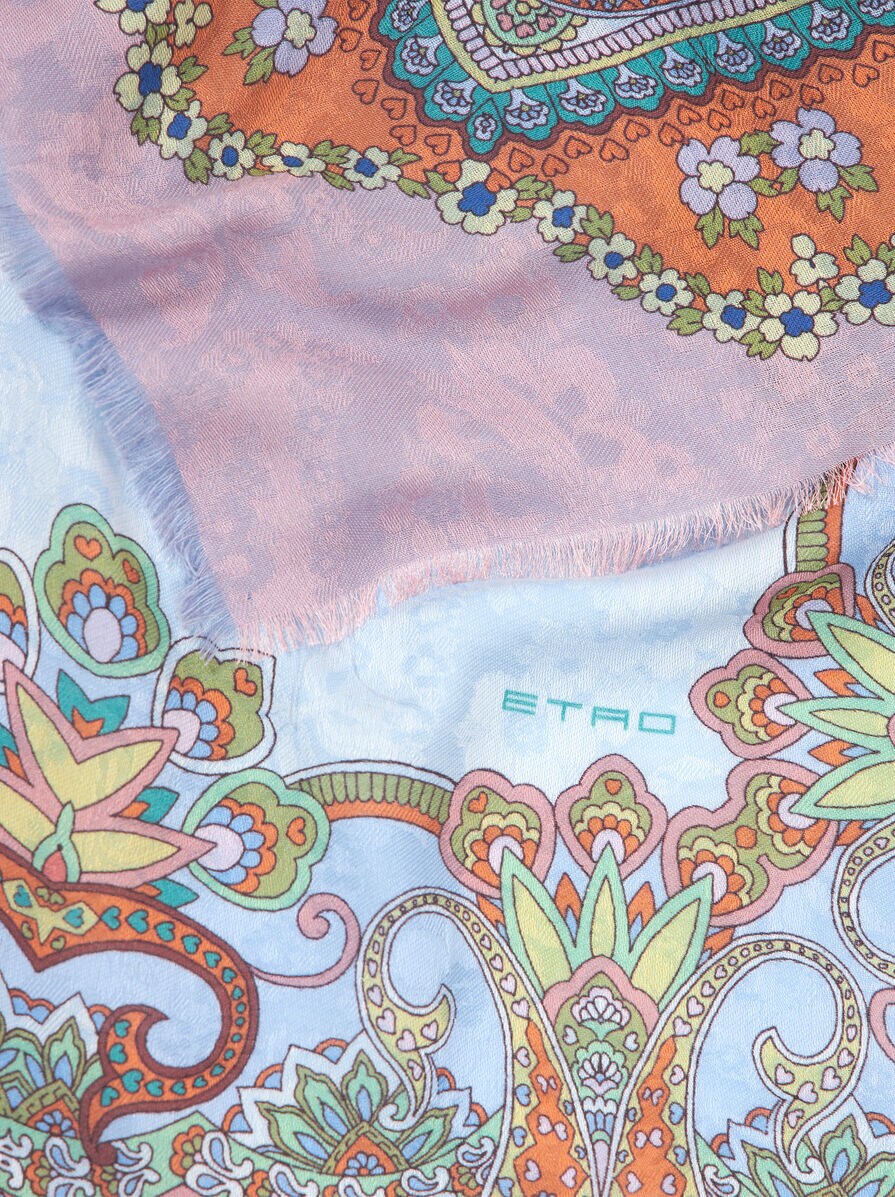 【★完売必至★】ETRO ☆ ペイズリー ジャカード ショール 三越伊勢丹 | ETRO/エトロ_Women通販 | ジャカード ペイズリー
