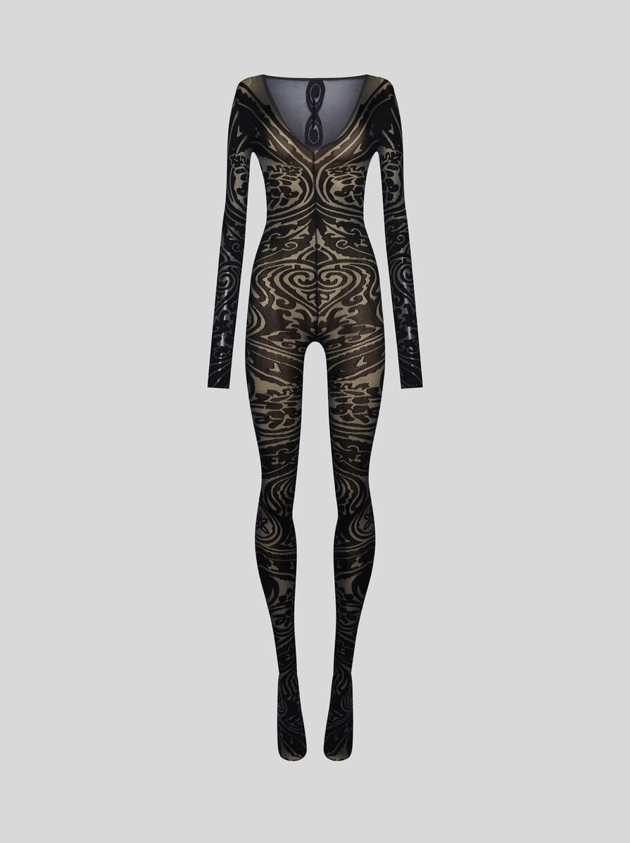 ラグジュアリー【ETRO】ペイズリー タトゥー ボディスーツ ペイズリー タトゥー ボディスーツ | エトロ