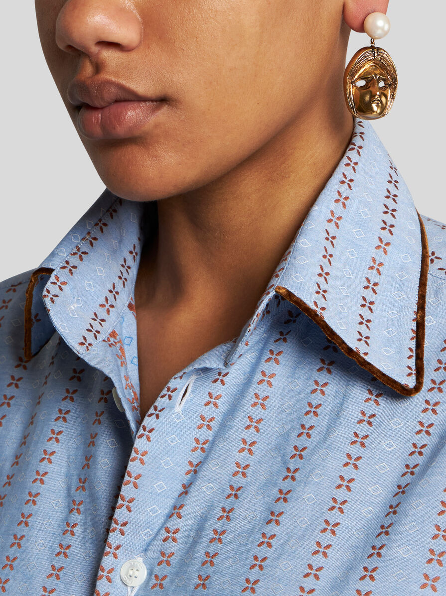 日本未入荷【ETRO】マスクパール ピアス/送料込 マスク＆パール ピアス | エトロ