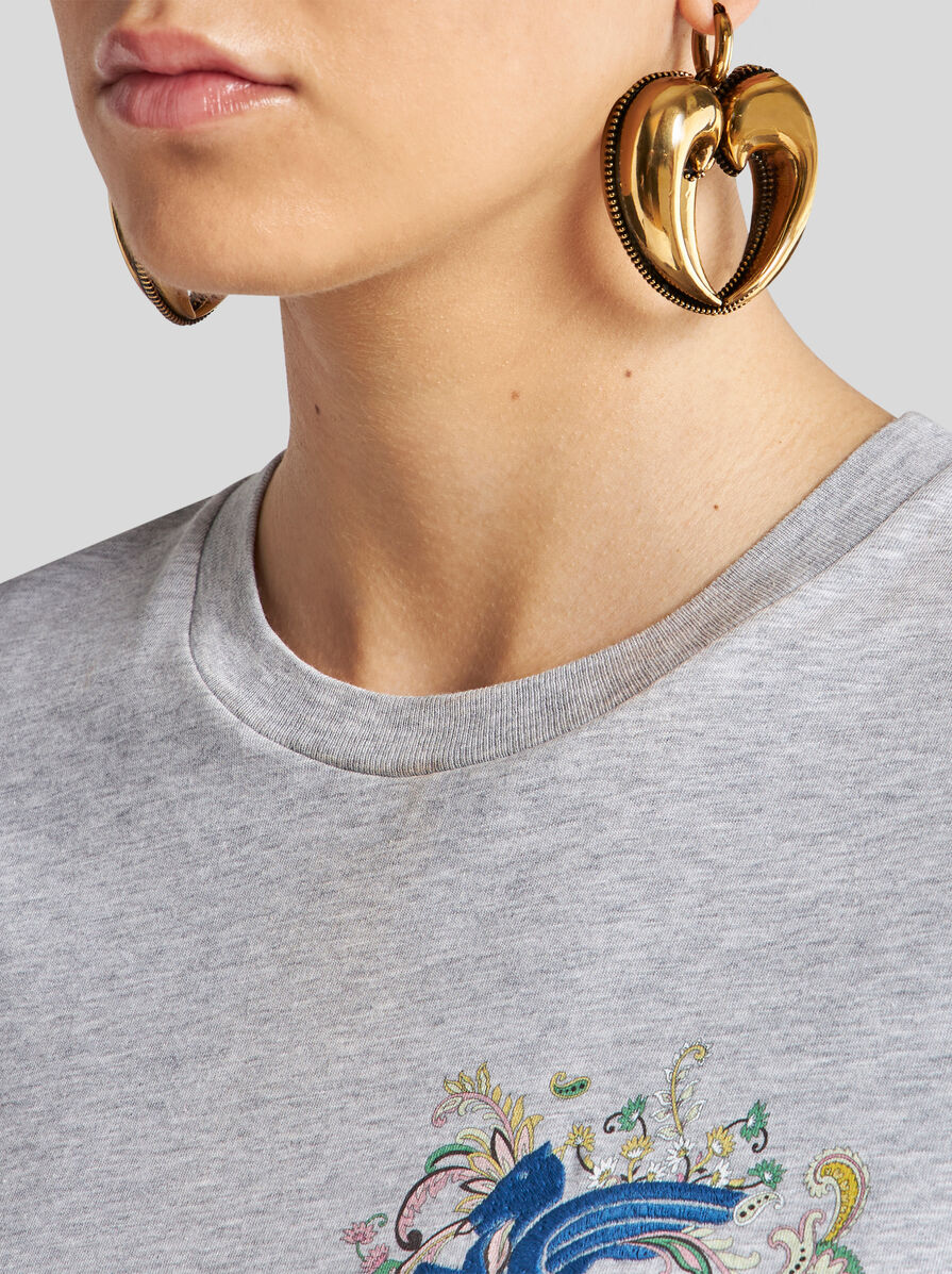 ETRO お洒落 ペイズリーハート ドロップピアス ペイズリーハート ドロップピアス | エトロ