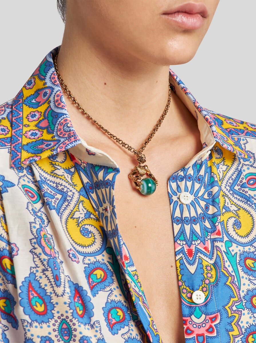 【★完売必至★】ETRO ☆ フロッグペンダント ネックレス ☆完売必至☆】ETRO ☆ フロッグペンダント ネックレス