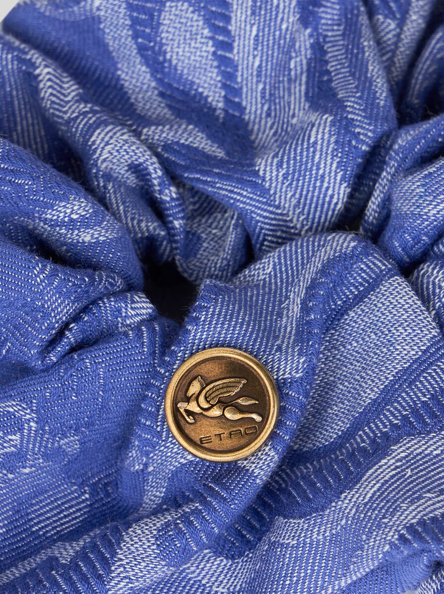 【★日本未入荷★】ETRO ☆ ジャカードデニムシュシュ ジャカード デニム シュシュ | エトロ