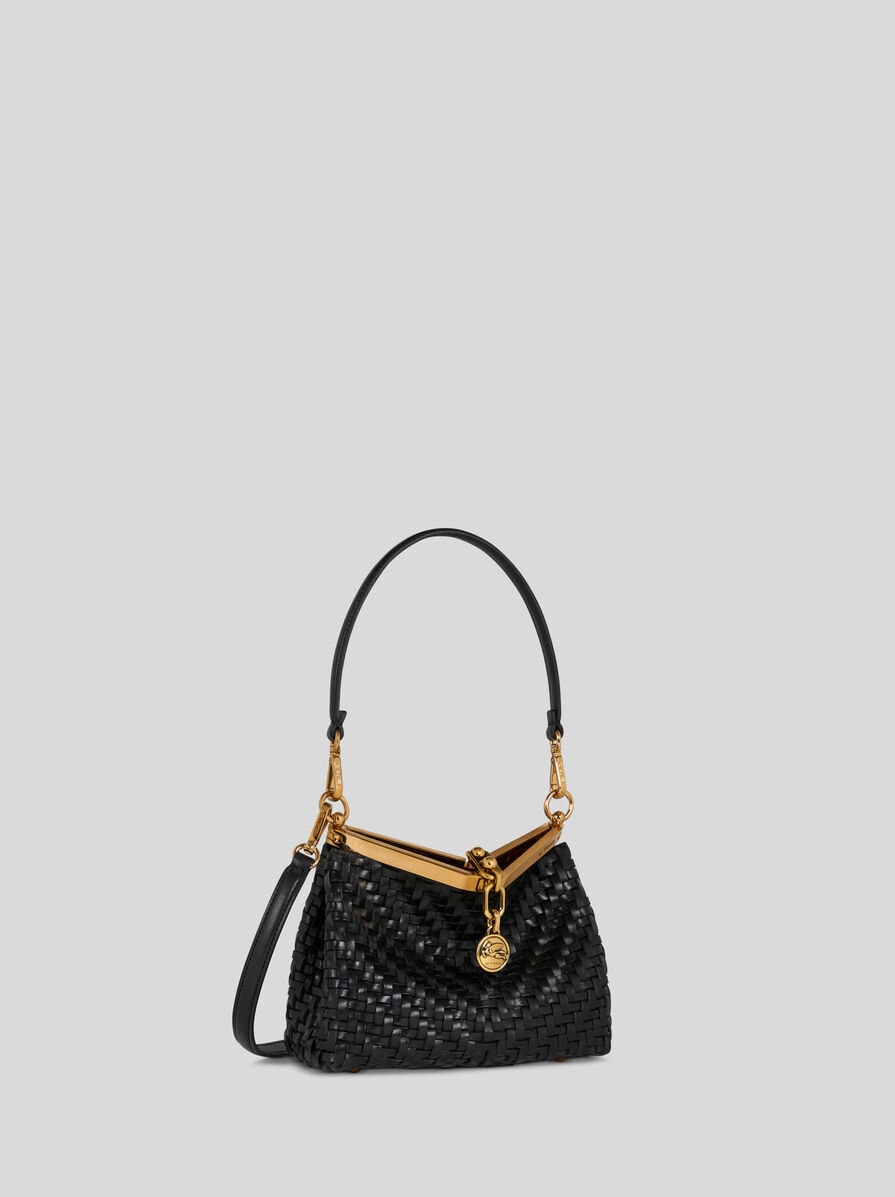 【ETRO】スモール ヴェラ インターウーブン ショルダーバッグ ETRO Small Vela Woven Shoulder Bag | Brown | FARFETCH