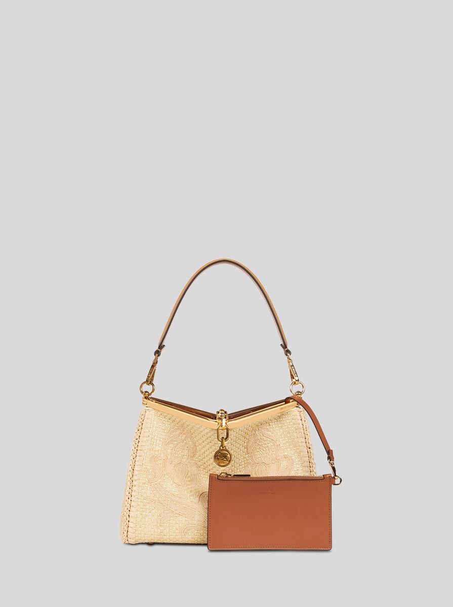 【送料&関税込】Etro Perforated Raffia Shoulder Bag Etro Perforated Raffia Shoulder Bag - Beige - Men