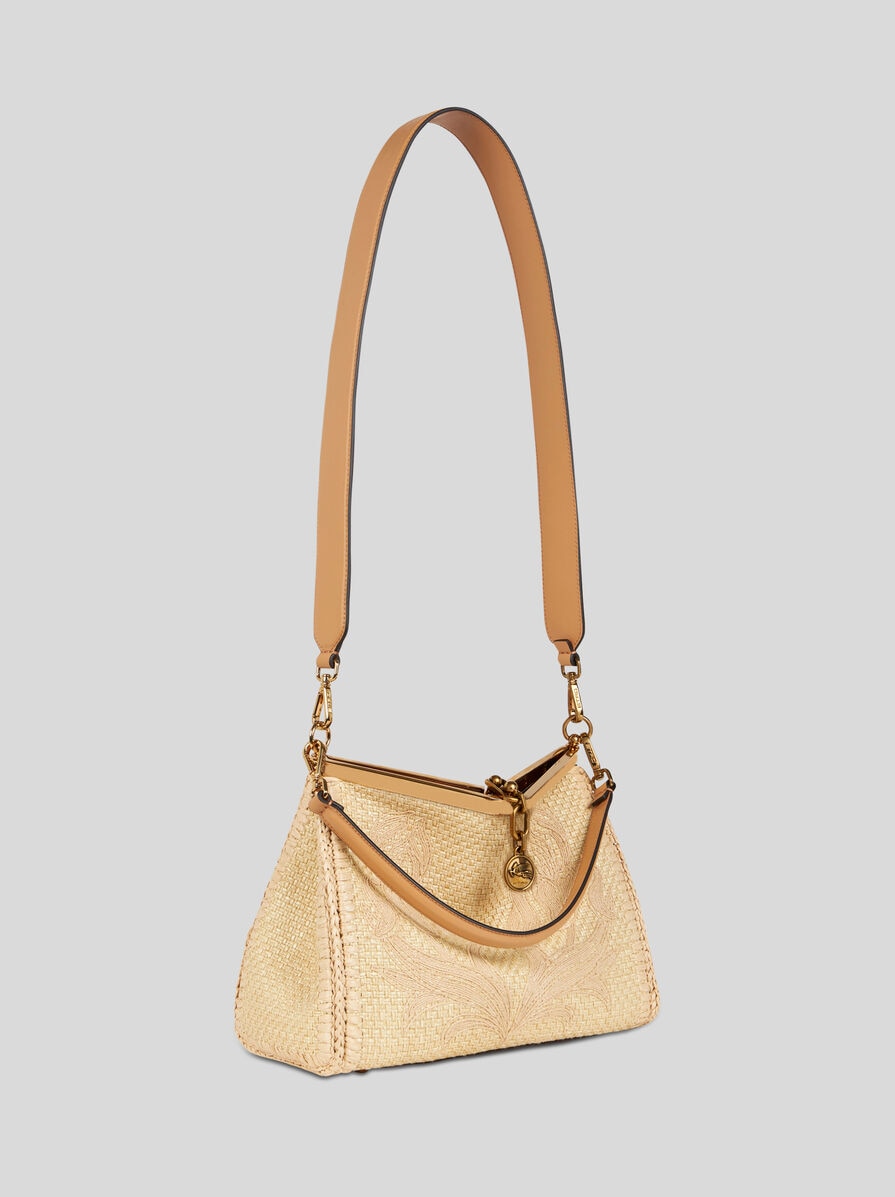【送料&関税込】Etro Perforated Raffia Shoulder Bag Etro Perforated Raffia Shoulder Bag - Beige - Men