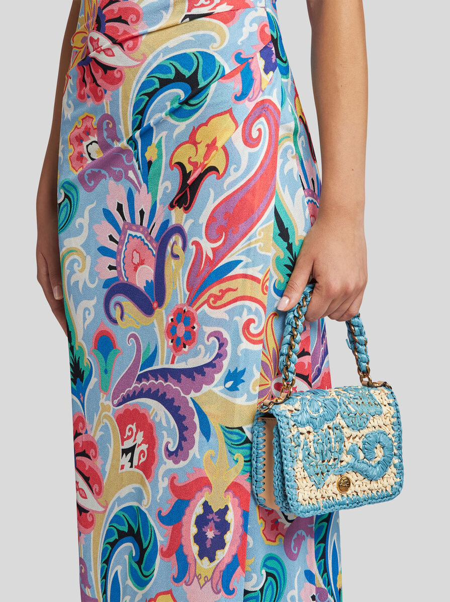 【ETRO】ミニ ウーブン ラフィア ボンドバッグ MINI WOVEN RAFFIA BOND BAG | Cross Body Bags | ETRO