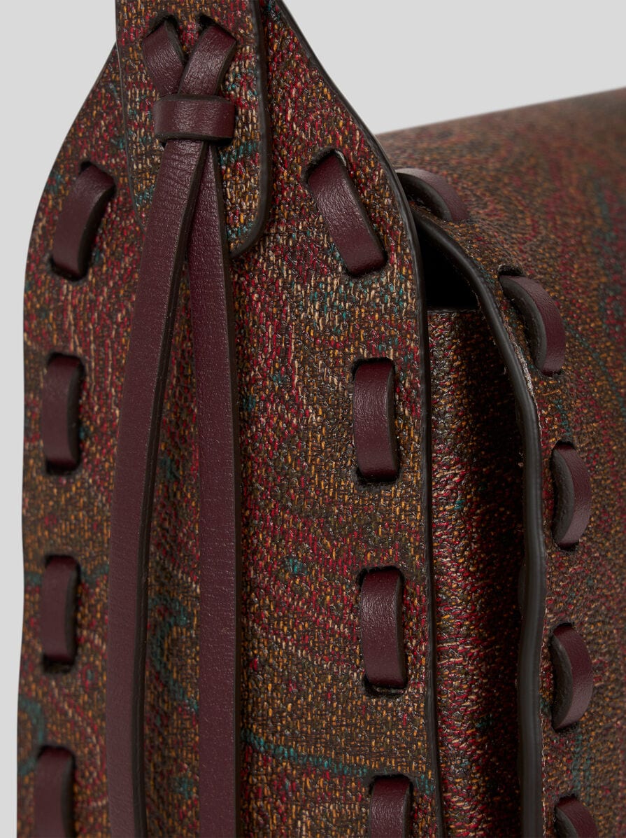 ショルダーバッグ・ポシェット ETRO DRYA ARNICA 1984 SHOULDER BAG IN COATED CANVAS DRYA CROSSBODY BAG ARNICA 1984 WITH FLORAL EMBROIDERY | Etro