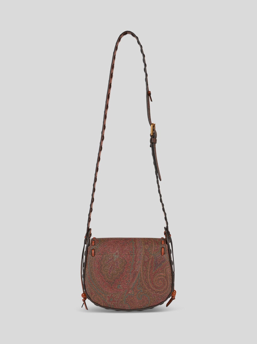 ショルダーバッグ・ポシェット ETRO DRYA ARNICA 1984 SHOULDER BAG IN COATED CANVAS DRYA CROSSBODY BAG ARNICA 1984 WITH FLORAL EMBROIDERY | Etro