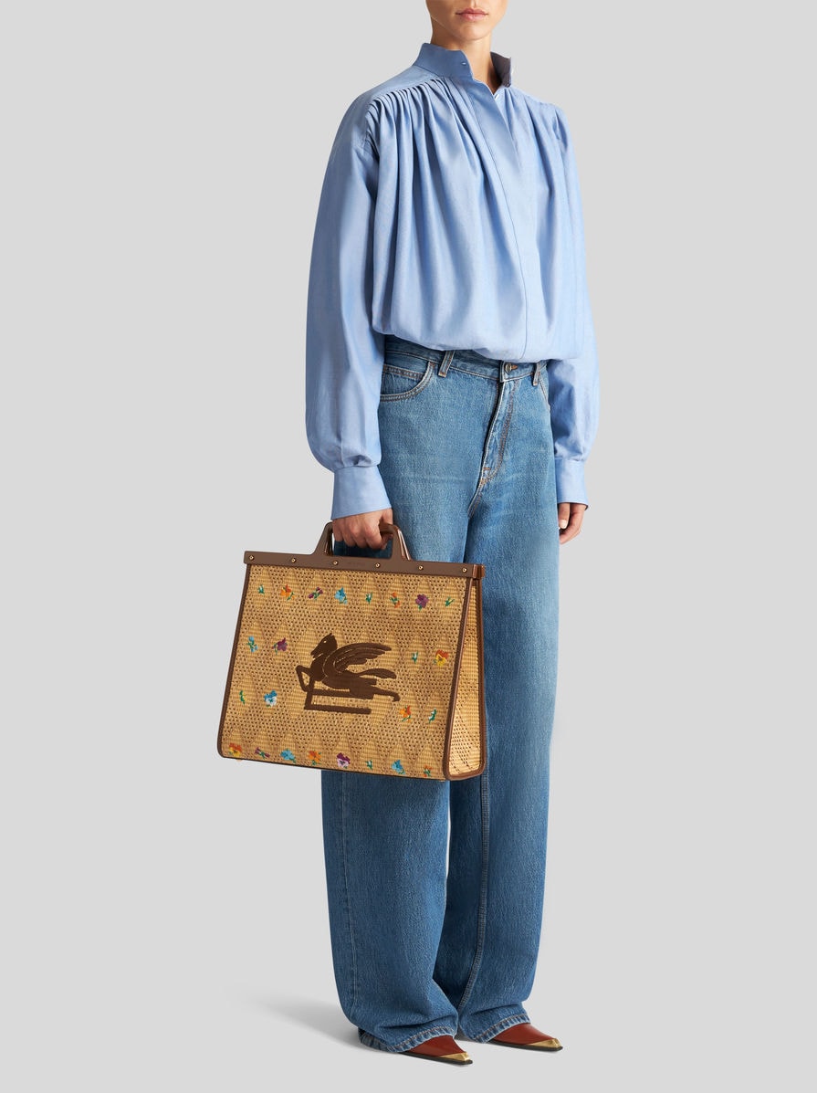 ラフィア ラブトロッターバッグ（ラージ）