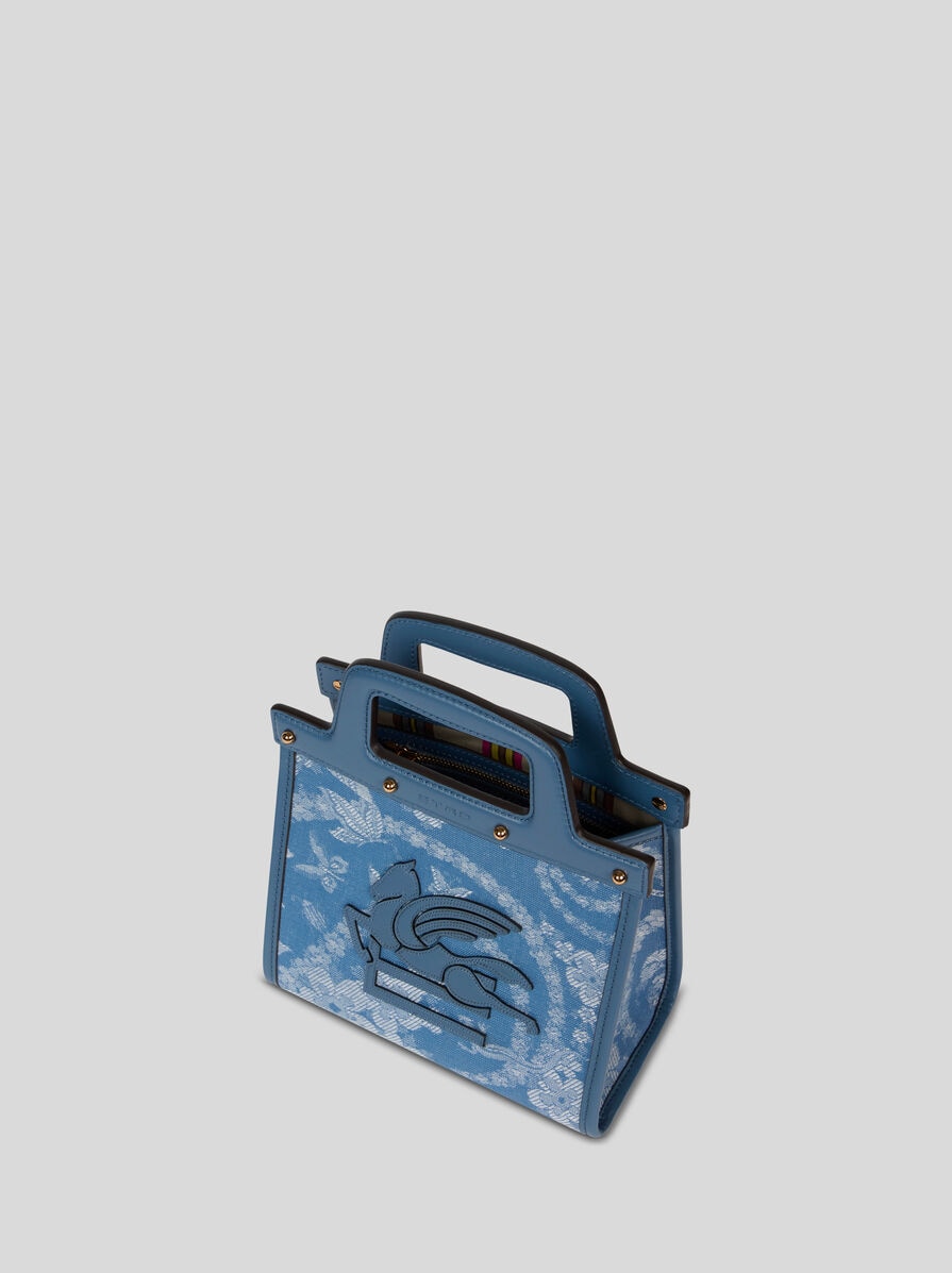 ETRO フローラルデニム ラブトロッター ミディアム フローラルデニム ラブトロッタートートバッグ ミディアム | エトロ