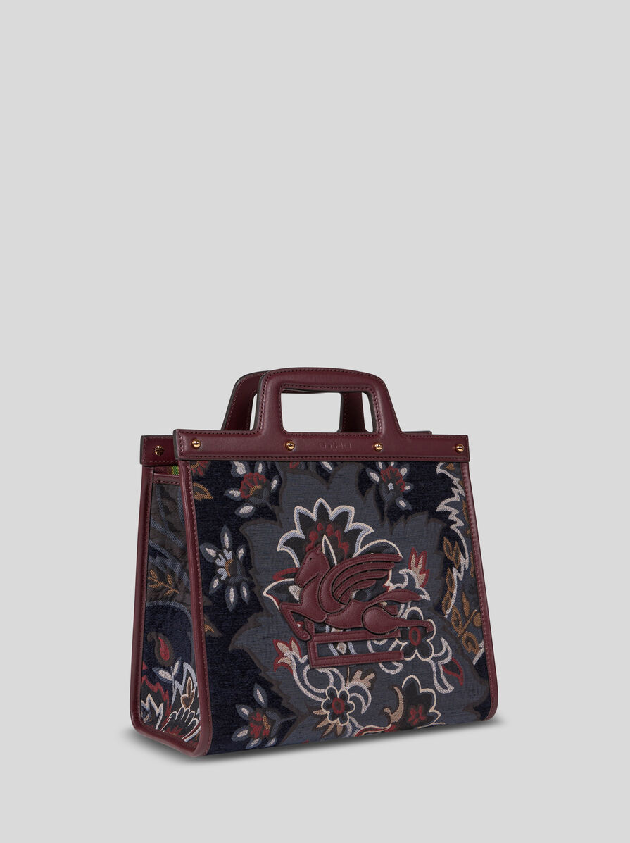 ETRO フローラル デニム スモール ラブトロッター トートバッグ フローラルデニム ラブトロッタートートバッグ スモール | エトロ