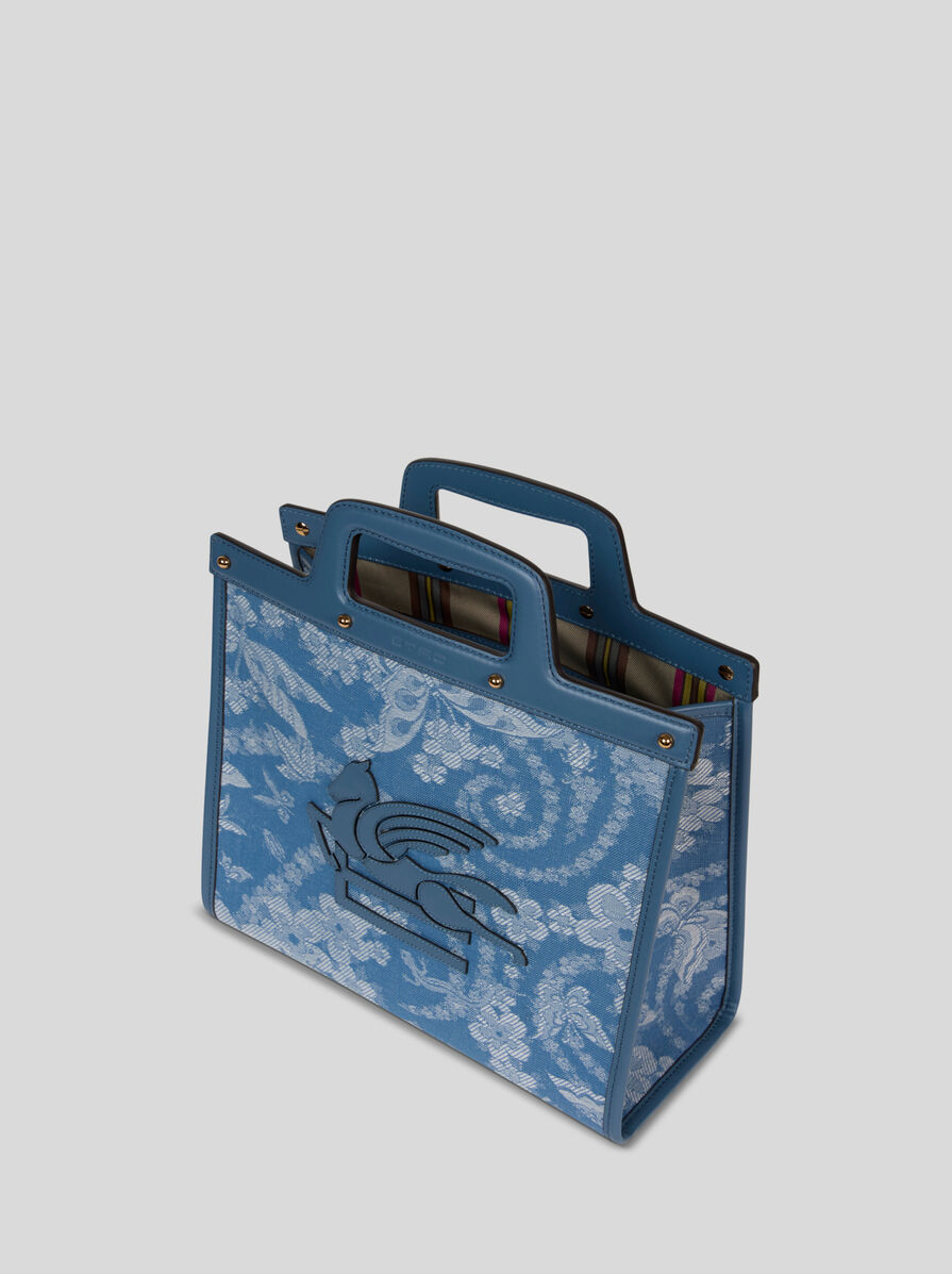 【ETRO】フローラルデニム ラブトロッター ミディアム【関税込】 フローラルデニム ラブトロッター ミディアム | エトロ