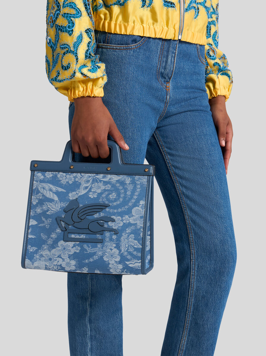 ETRO フローラルデニム ラブトロッター ミディアム フローラルデニム ラブトロッター ミディアム | エトロ