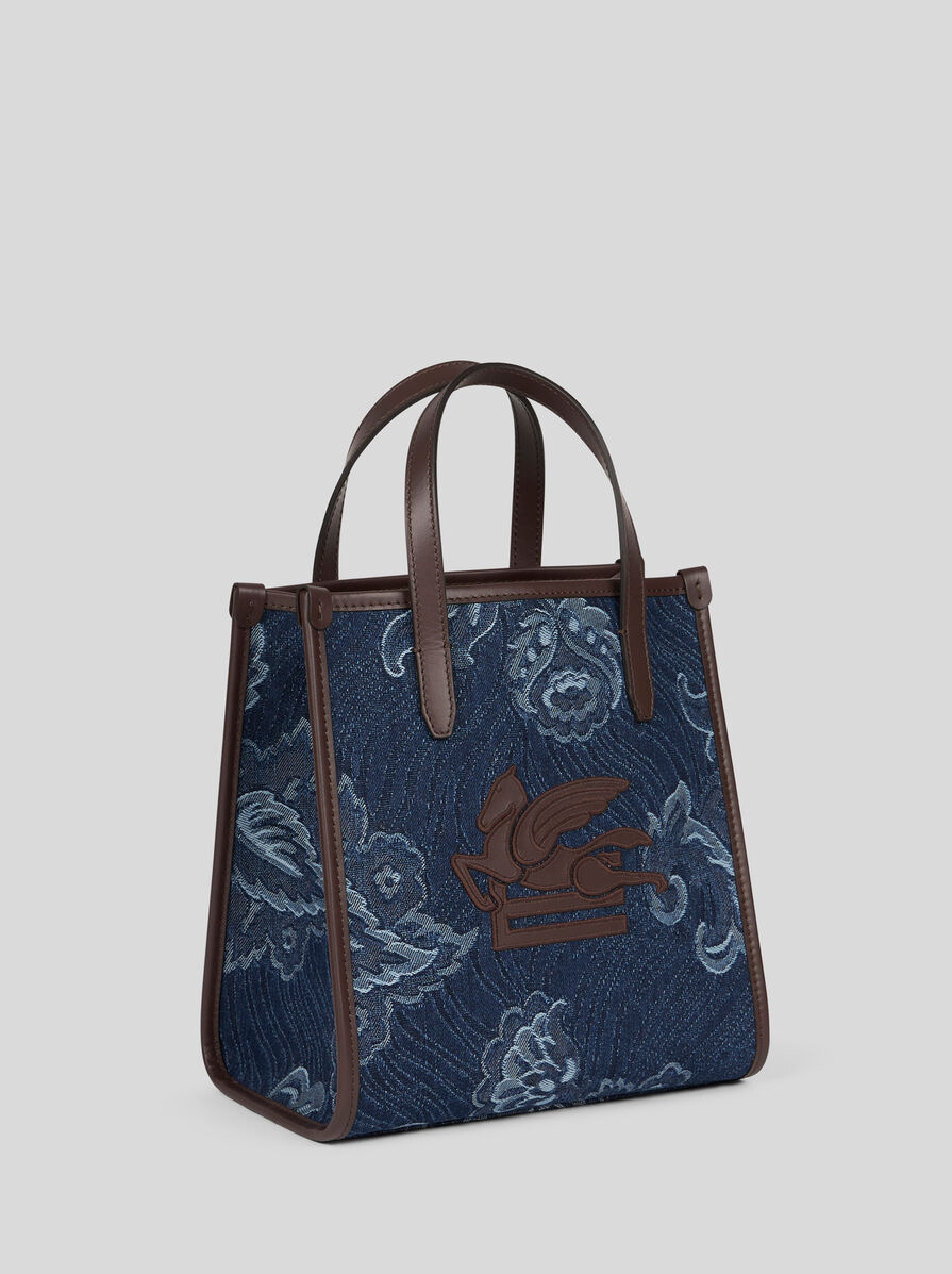 【ETRO】MEDIUM DENIM LOVE TROTTER BAG トロッターバッグ ETRO Medium Love Trotter Denim Tote Bag | Blue | FARFETCH