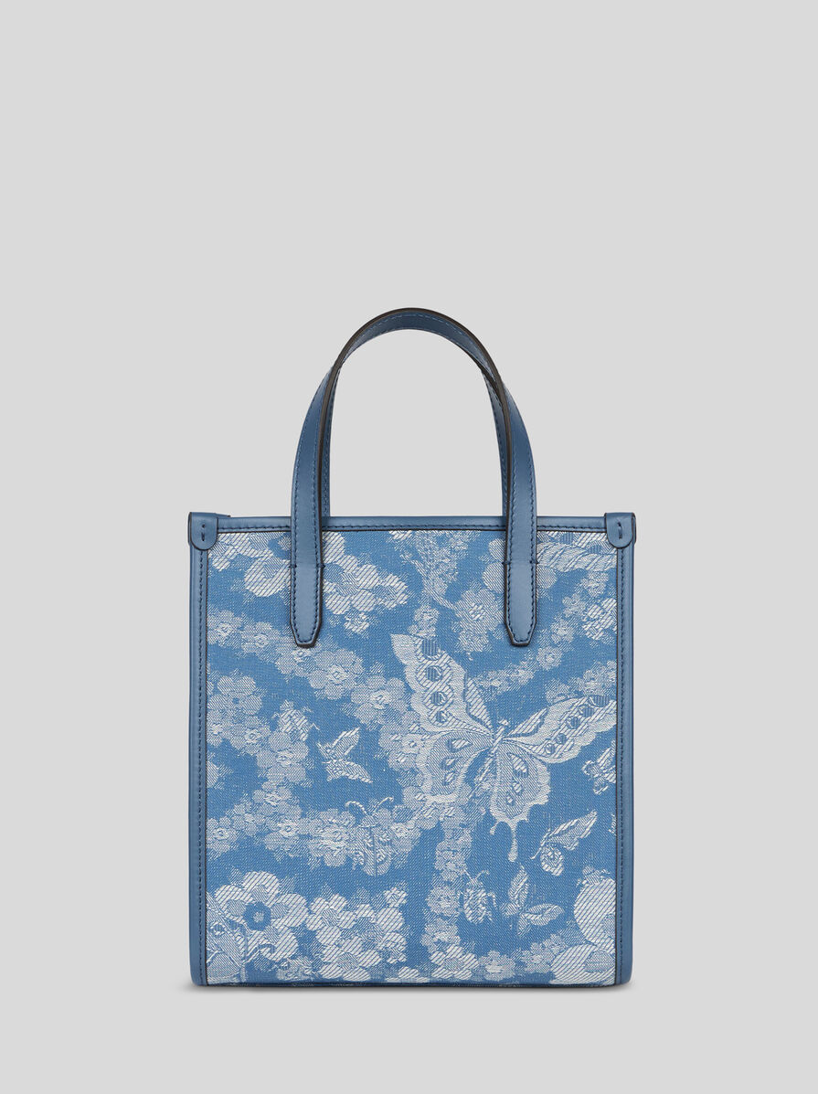 ETRO フローラル デニム スモール ラブトロッター トートバッグ フローラルデニム ラブトロッタートートバッグ スモール | エトロ