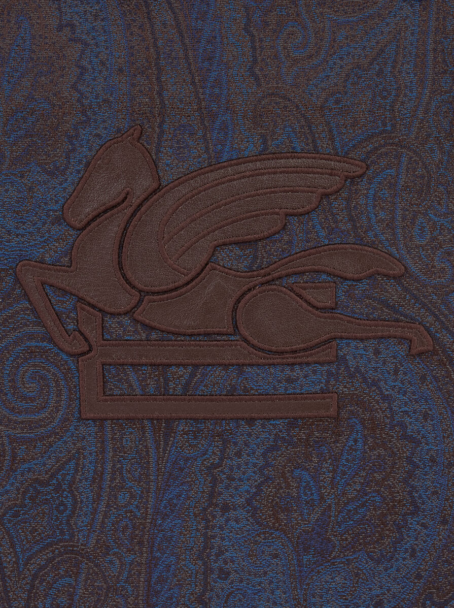 【ETRO】ブルー ペイズリーモチーフ ラブトロッターバッグ ブルー ペイズリーモチーフ ラブトロッターバッグ（ミディアム