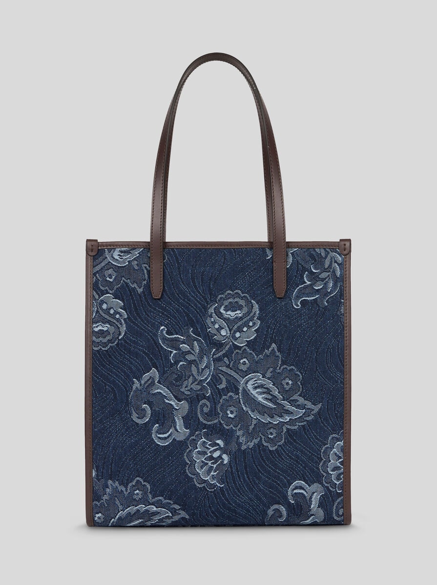 【ETRO】MEDIUM DENIM LOVE TROTTER BAG トロッターバッグ ETRO Medium Love Trotter Denim Tote Bag | Blue | FARFETCH