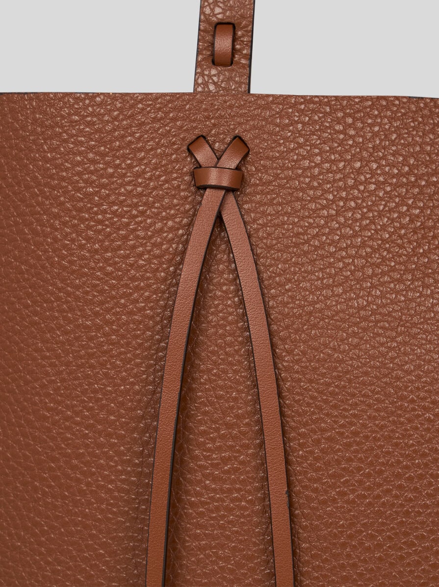 ETRO ESSENTIAL MEDIUM LEATHER TOTE BAG WITH THREADING
